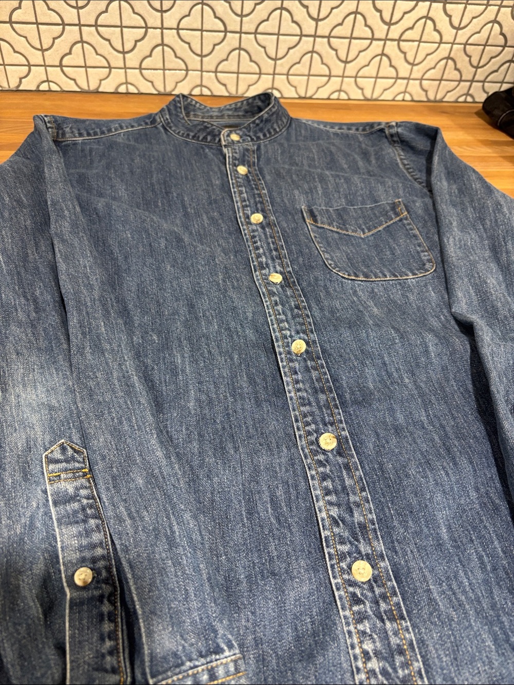 J. Crew Blue Denim Button-Up Shirt
